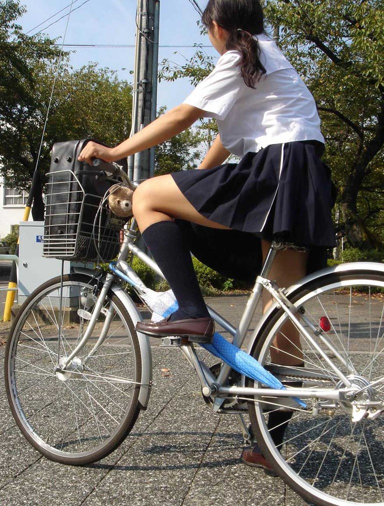 自転車女子校生15