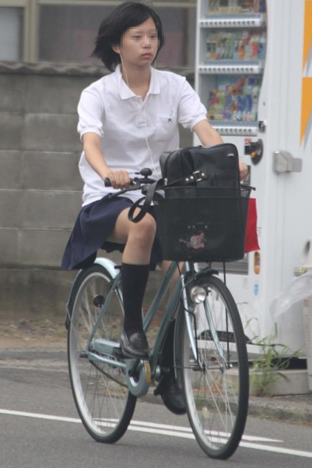 自転車女子校生12