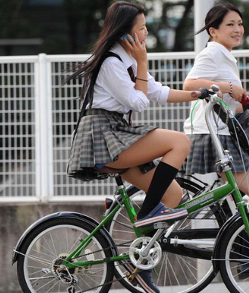 自転車女子校生10