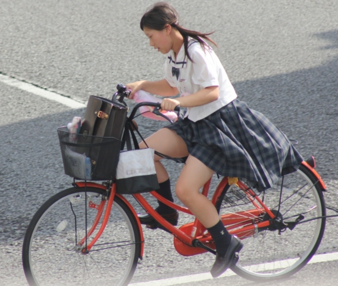 自転車女子校生8