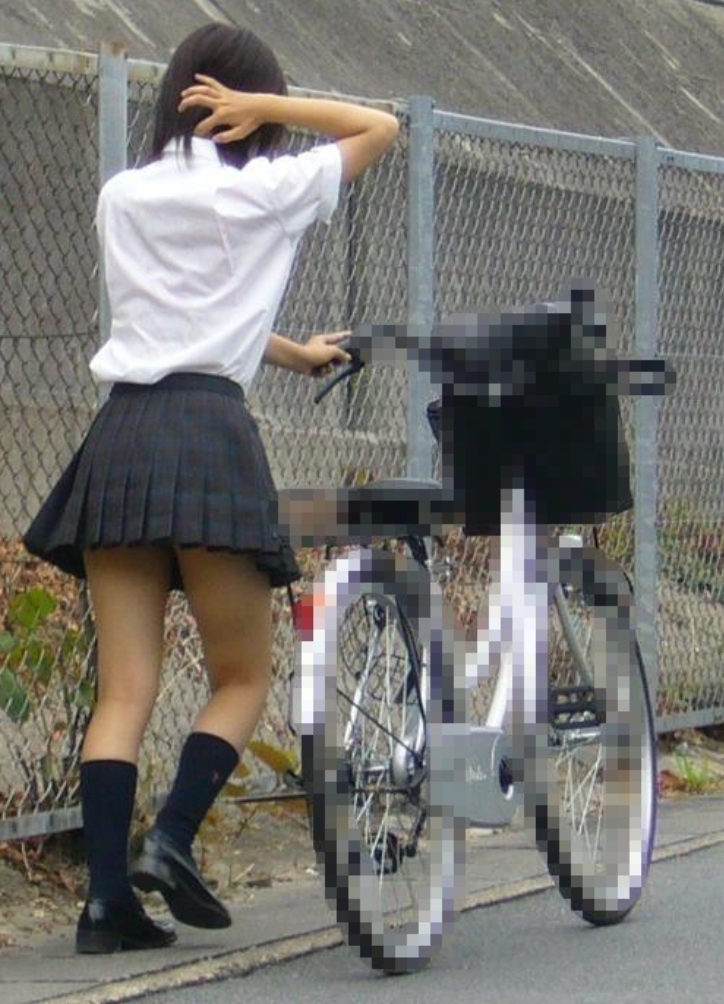 自転車女子校生4